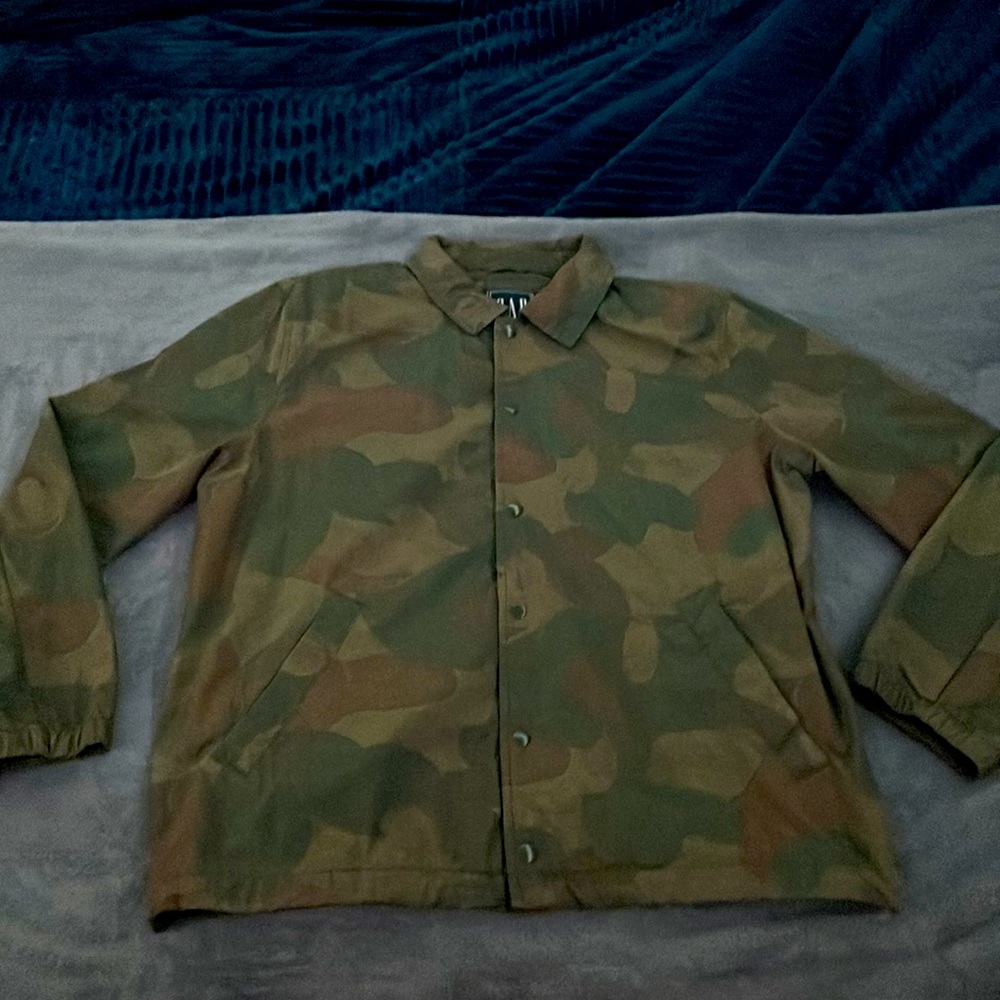 Gap Men's Camouflage Cotton/Nylon Coaches Jacket
